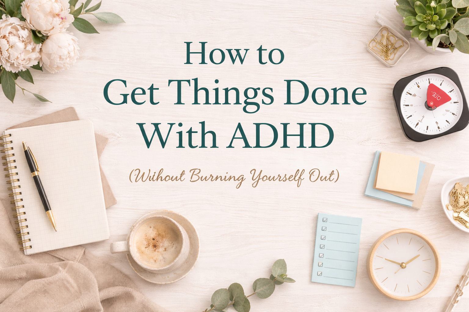 How to Get Things Done with ADHD Without Burning Yourself Out