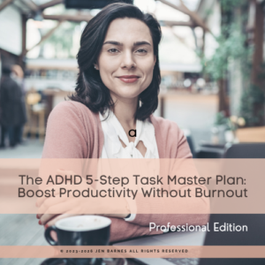 Front cover of The ADHD 5-Step Task Master Plan