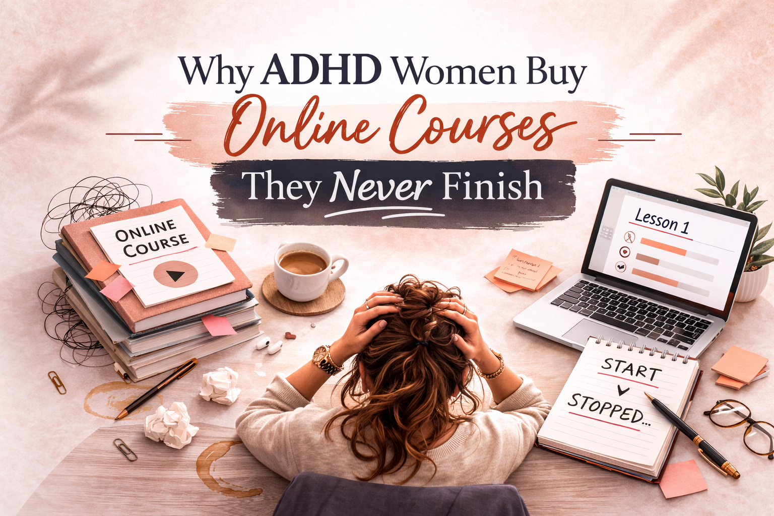 Why ADHD Women Buy Online Courses They Never Finish